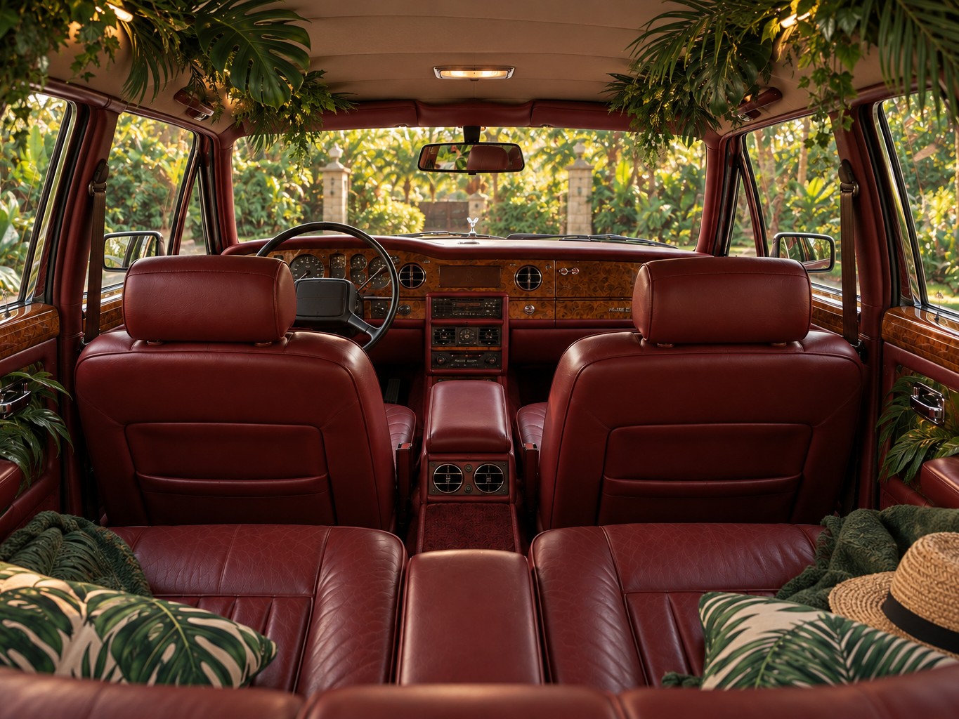 Concept: tropical leaf styled interior